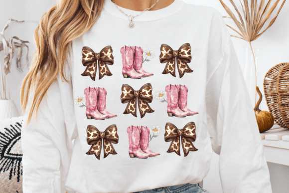 Boots and Pink Bows: A Digital Graphic for Modern Crafts