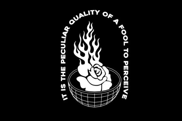 Burning Rose Graphic Tee: Bold Aesthetic for Your Brand