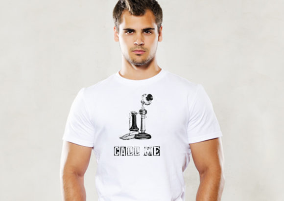 Call Me Graphic Tee Print File: Your Next Playful Design Asset