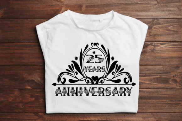 Celebrating a Milestone: 25 Years Anniversary SVG Graphic Design