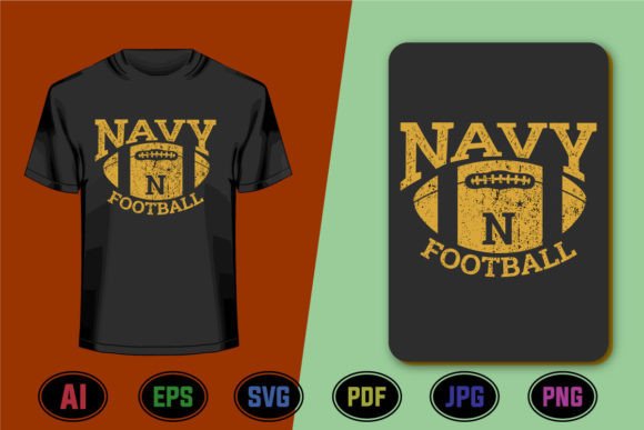 Navy Football Graphic T Shirt: A Designer's Playbook