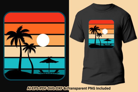 Surfing T-shirt Design Graphic Vector: Ride the Wave of Style